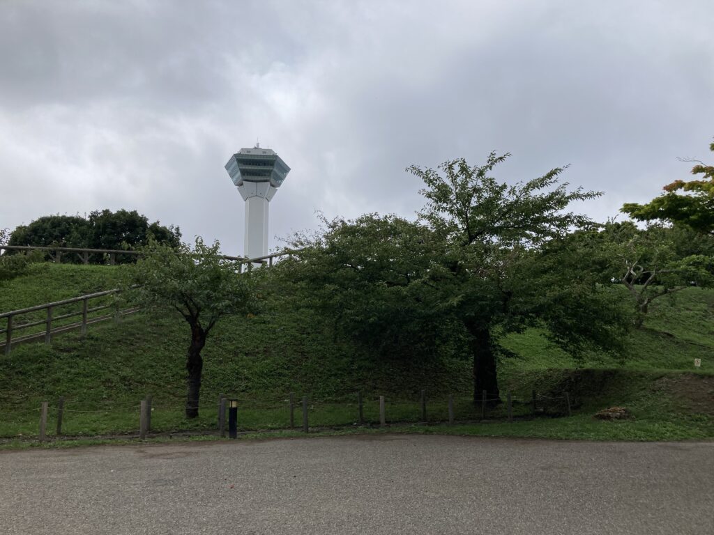 公園内からの五稜郭タワー