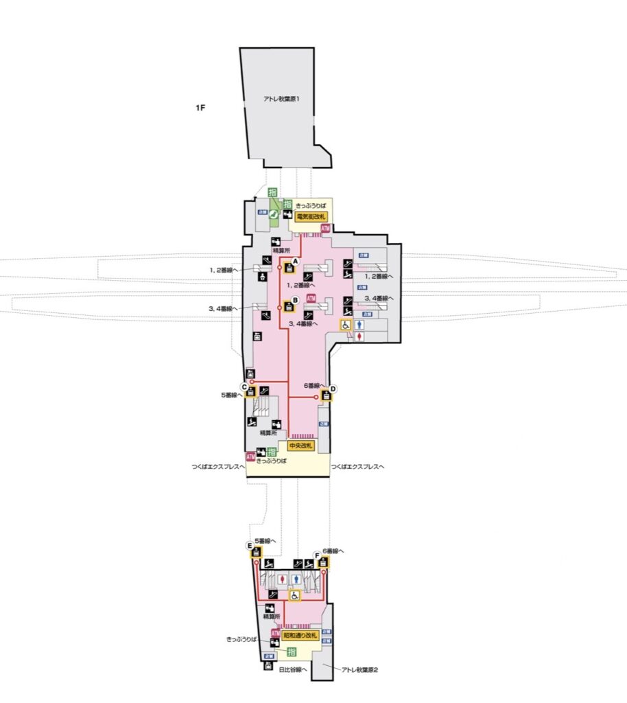 JR秋葉原駅構内図