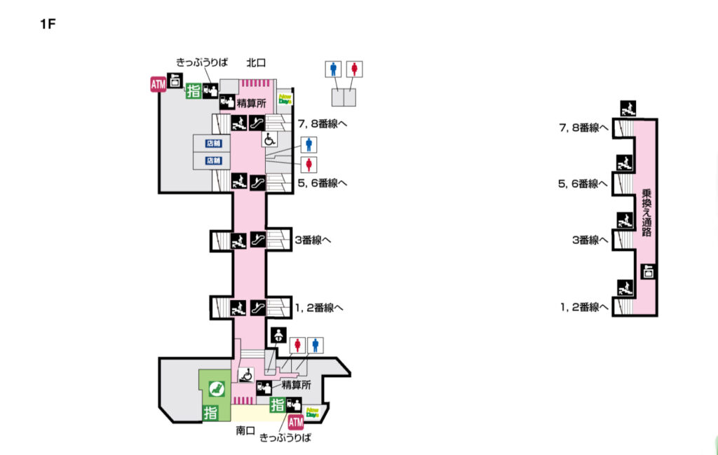 中野駅構内図