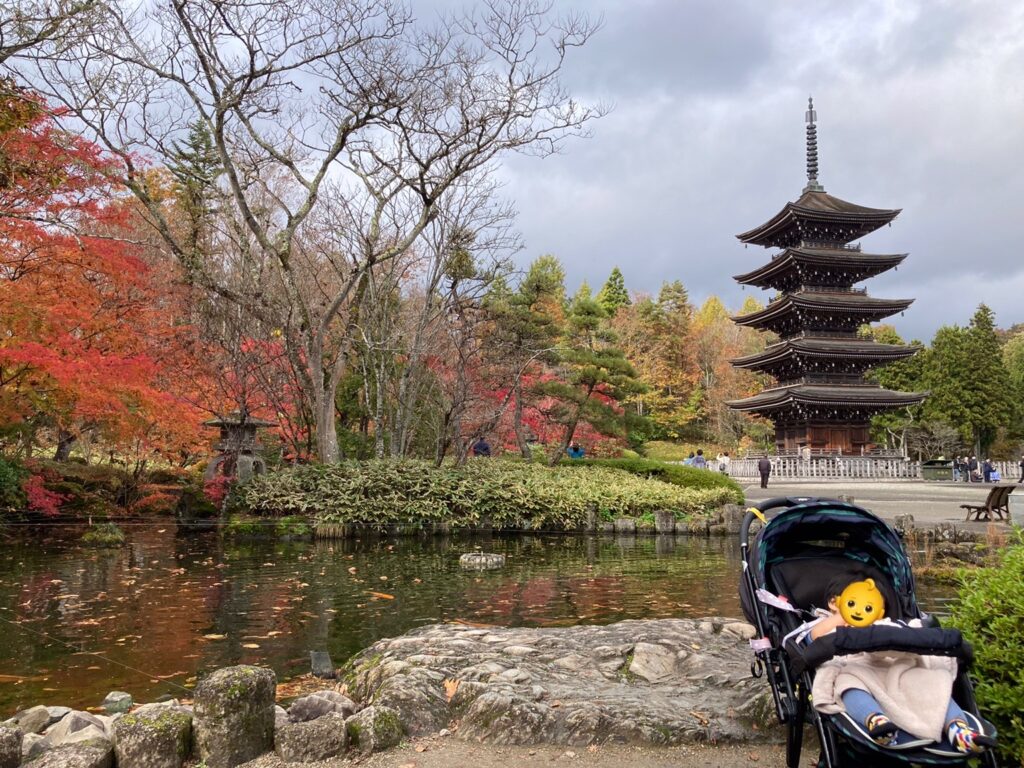 五重塔周辺での写真