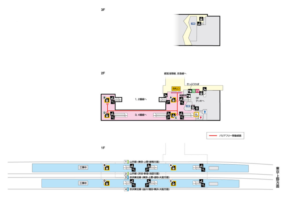 JR高輪ゲートウェイ駅構内図