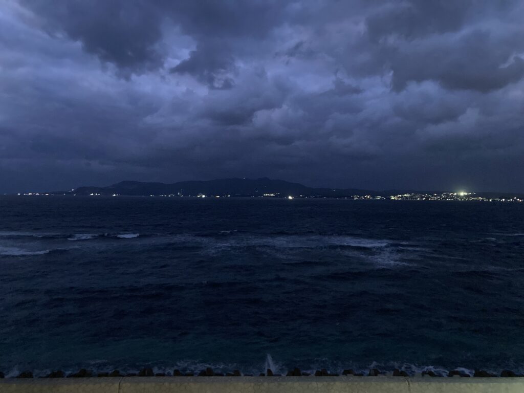 道の駅許田夜の景色