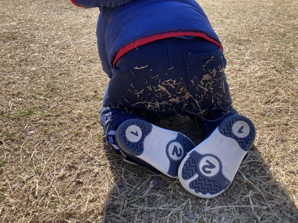 公園で遊んで汚れたおしり